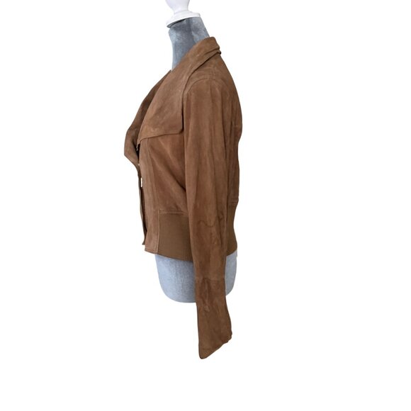 Kenneth Cole Womens Brown Suede Jacket L - Picture 3 of 7